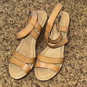 Maurices Tan Wedge Sandals
